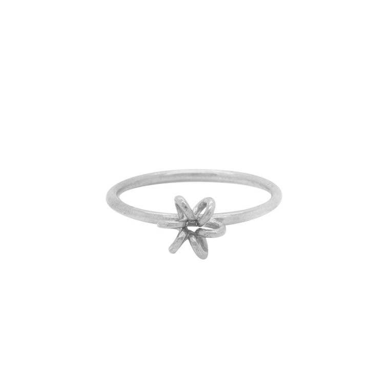 Sterling Silver Daisy Flower Rings Unique Design for women Gifts for her Maree London Jewellery British Designer Front view