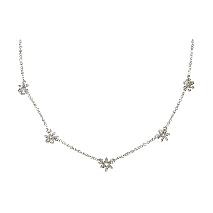 Daisy Chain Yellow Gold Necklace
