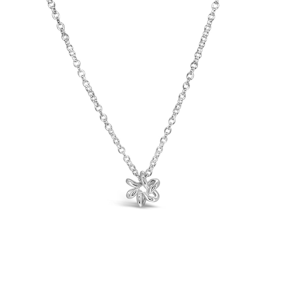 Sterling Silver Delicate Daisy Flower Pendant Necklace Design for women Gifts for her Maree London Jewellery British Designer