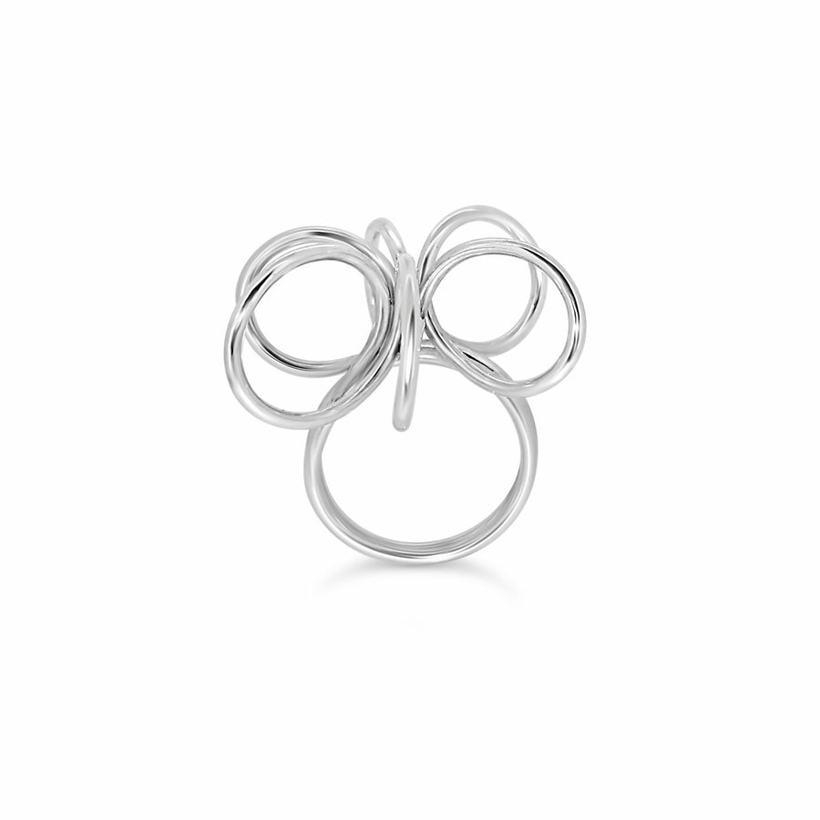 Sterling-Silver-Orchid-Statement-Flower-Rings-Unique-Design-ORSR-for-women-Gifts-for-her-Maree-London-Jewellery-British-Designer-Side-Vew
