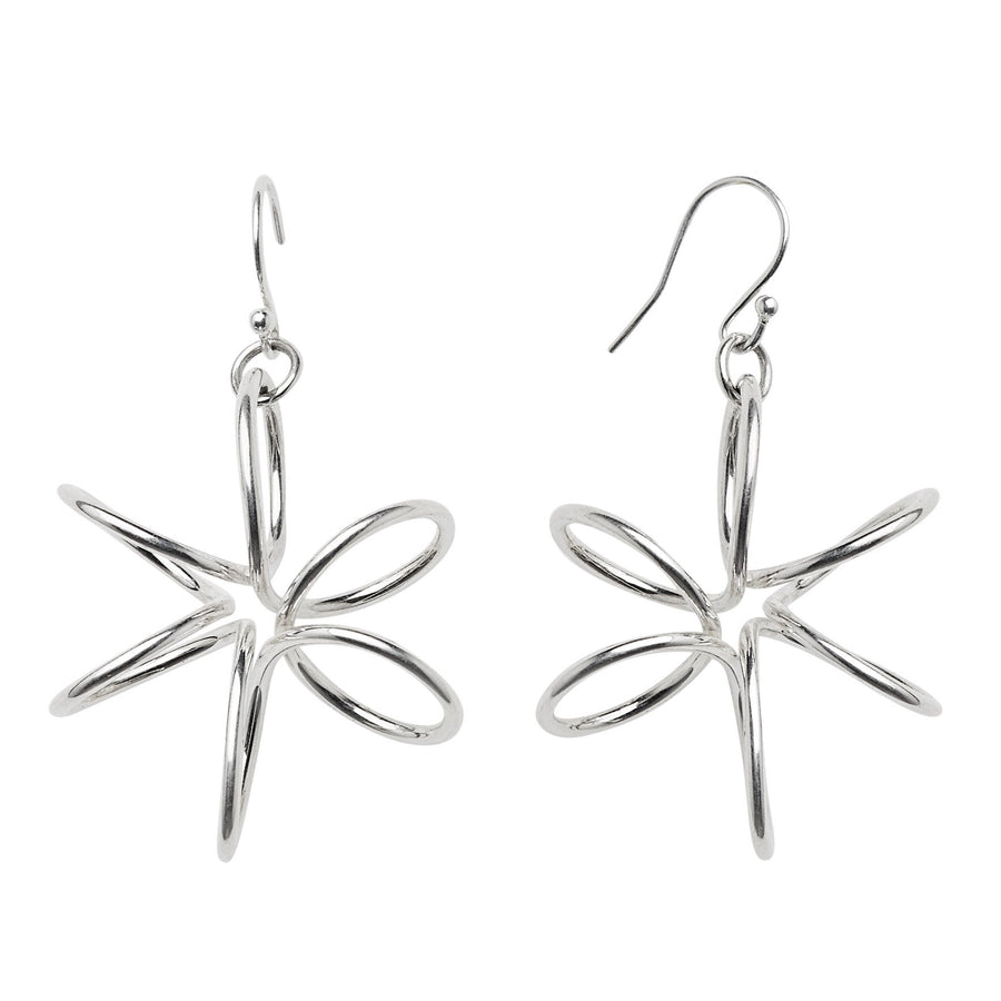 Sterling-Silver-Statement-Orchid-Flower-Drop-Earring-Unique-Design-for-women-Gifts-for-her-Maree-London-Jewellery-British-Designer