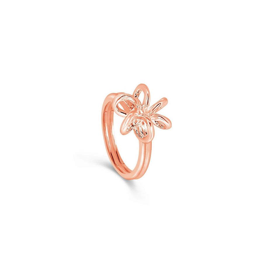 Rose Gold Daffodil Flower Rings Unique Design for women Gifts for her Maree London Jewellery British Designer