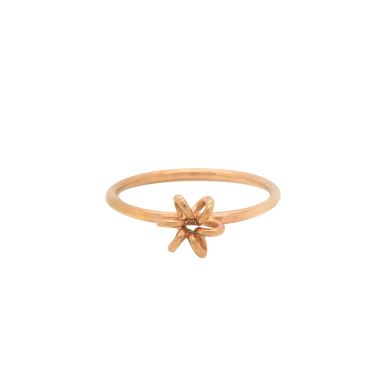 Rose-Gold-Daisy-Flower-Rings-Unique-Design-DARGR-for-women-Gifts-for-her-Maree-London-Jewellery-British-Designer-Front-View