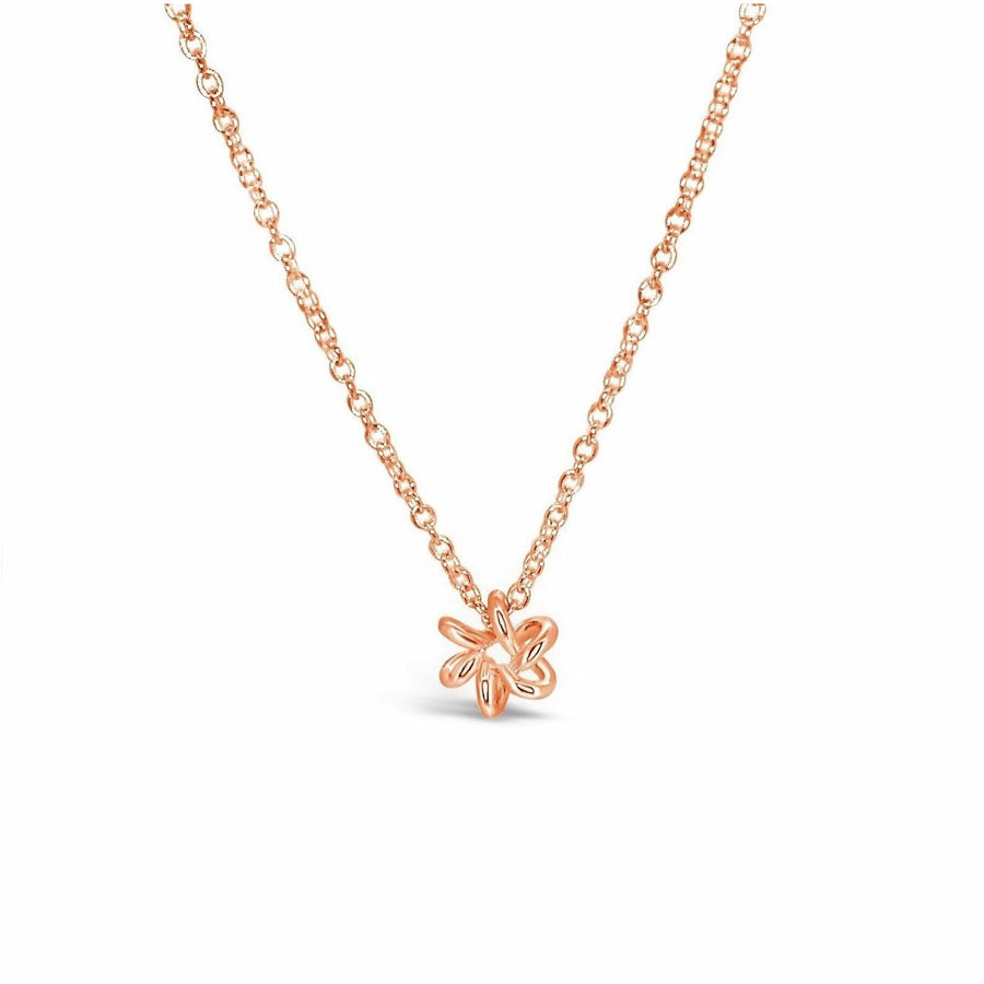 Rose Gold Delicate Daisy Flower Pendant Necklace Design for women Gifts for her Maree London Jewellery British Designer
