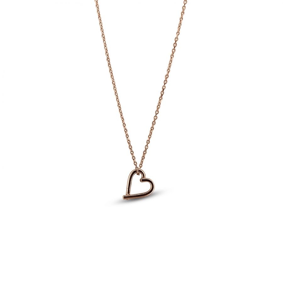 True Heart Rose Gold Necklace