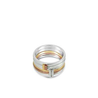 Mixed-metal-wedding-ring-band-white-gold-yellow-gold-rose-gold-for-her-for-him-Maree-london-jewellery-designer