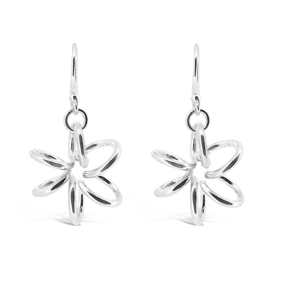 Sterling-Silver-Statement-Lily-Flower-Drop-Earring-LISHE-Unique-Design-for-women-Gifts-for-her-Maree-London-Jewellery-British-Designe