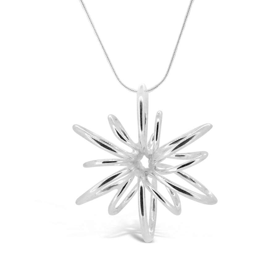 Sterling-Silver-Statement-Lotus-Flower-Pendant-Necklace-Design-MSSP-for-women-Gifts-for-her-Maree-London-Jewellery-British-Designer