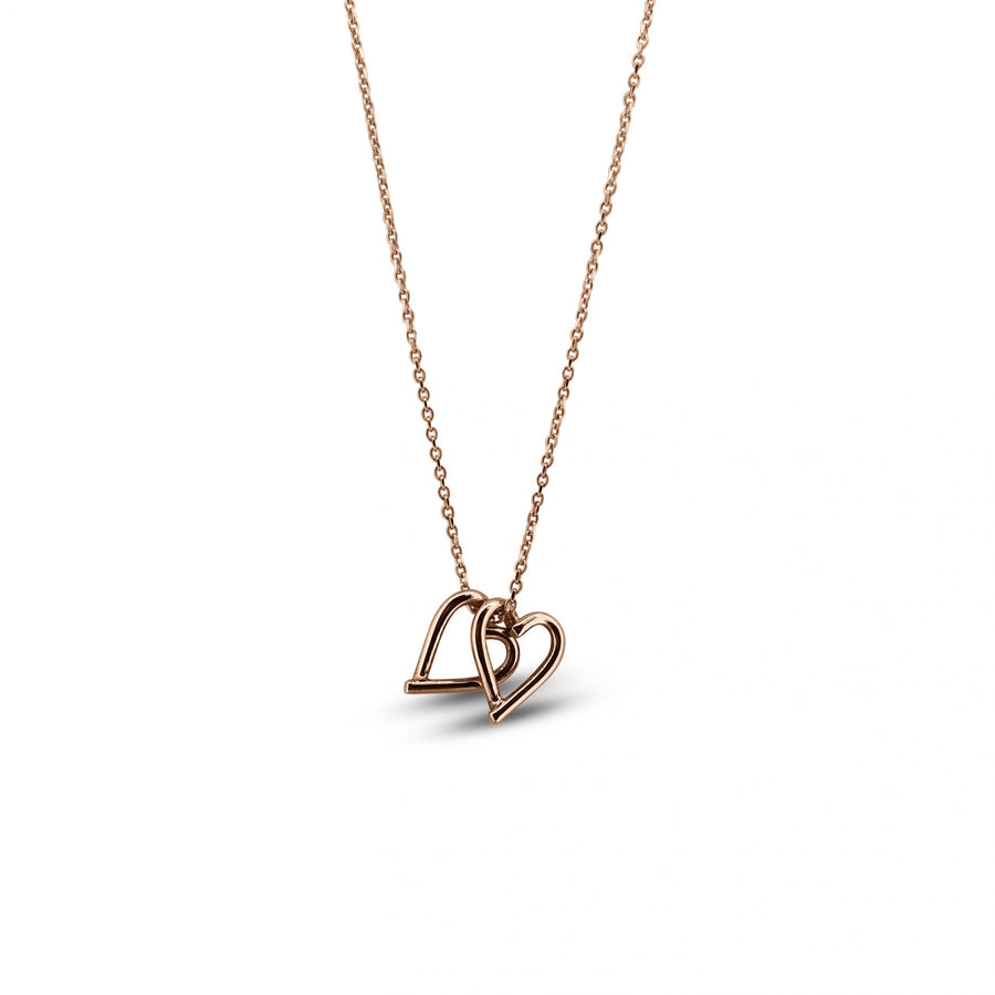 Two-Rose-Gold-Delicate-True-Love-Heart-Stacking-Pendant-Necklace-Design-for-women-Gifts-for-her-Maree-London-Jewellery-British-Designer