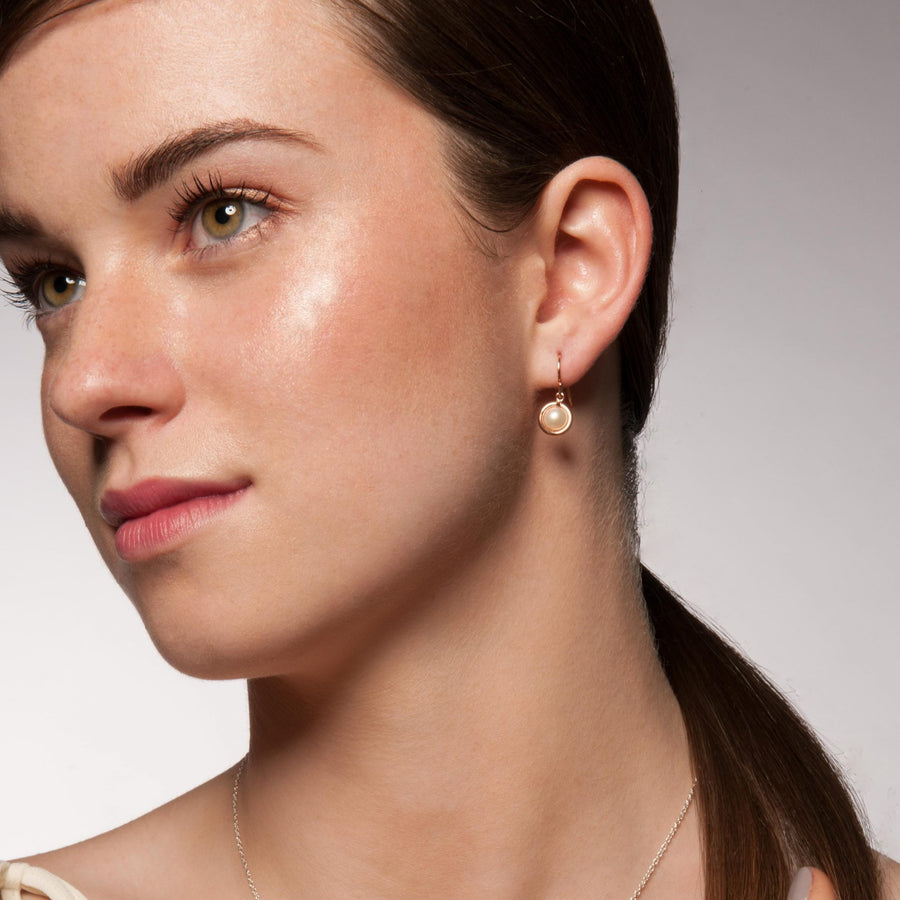 Lacework Gold Dangle Earrings